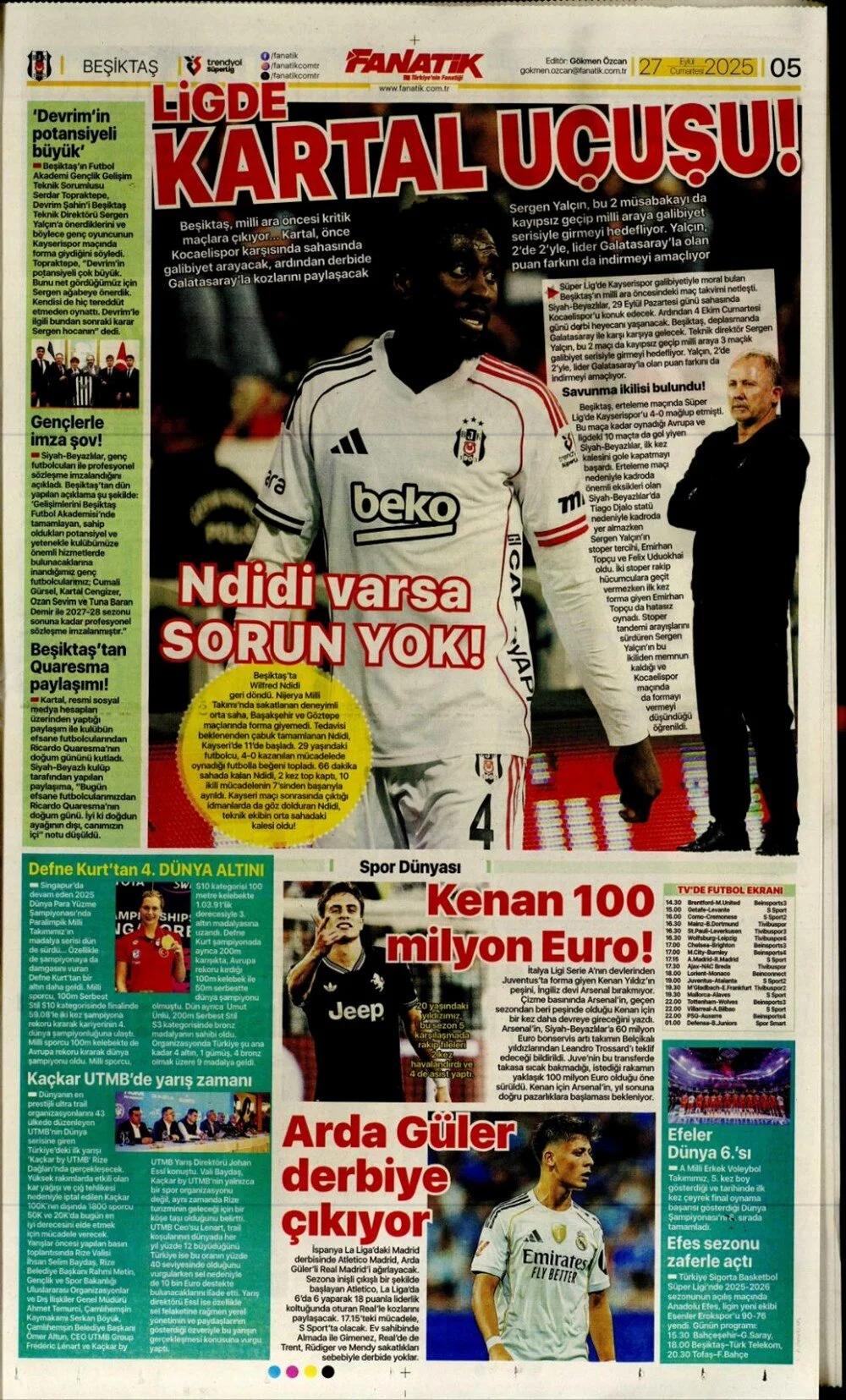 "Aslan'ın 7. harikası" | Günün spor manşetleri