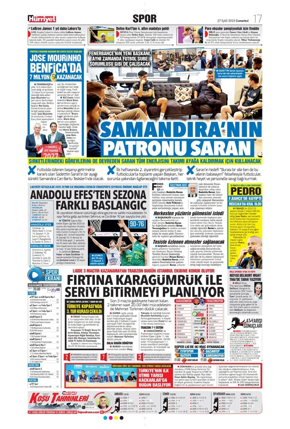 "Aslan'ın 7. harikası" | Günün spor manşetleri