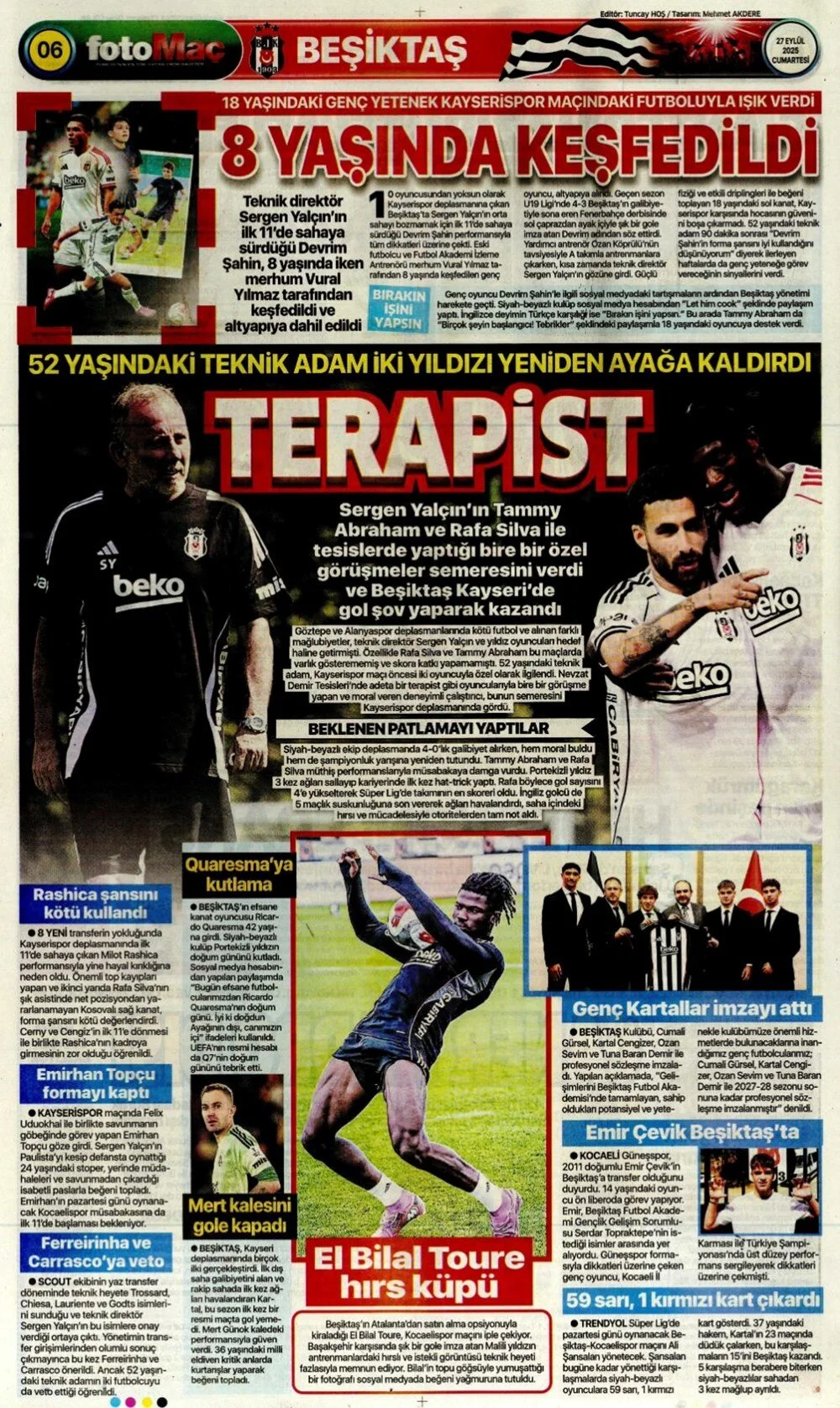 "Aslan'ın 7. harikası" | Günün spor manşetleri