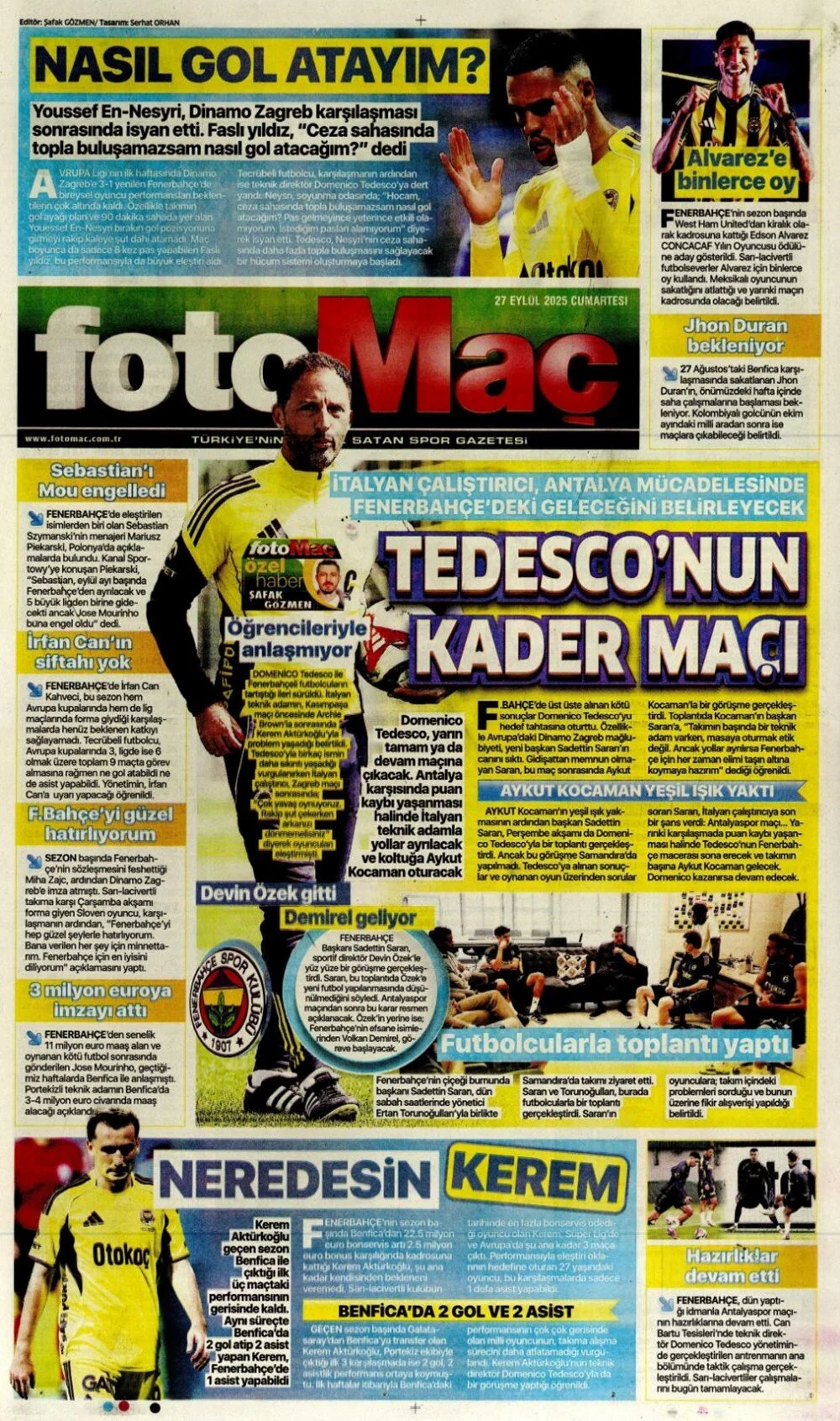 "Aslan'ın 7. harikası" | Günün spor manşetleri