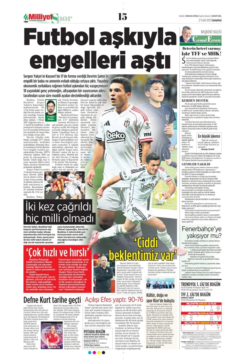 "Aslan'ın 7. harikası" | Günün spor manşetleri