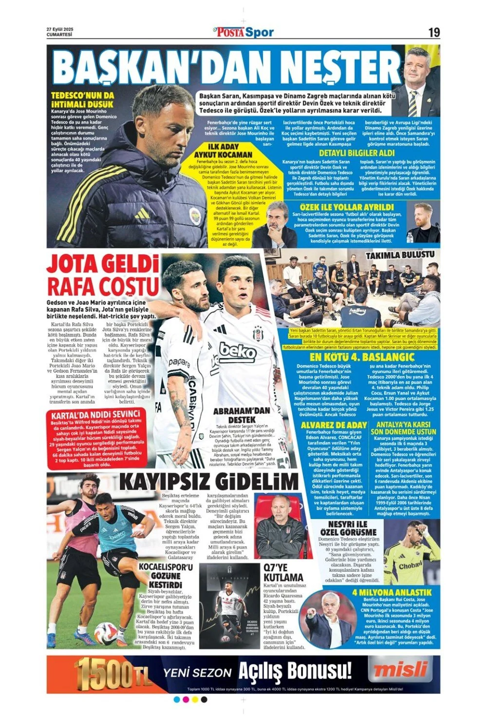 "Aslan'ın 7. harikası" | Günün spor manşetleri