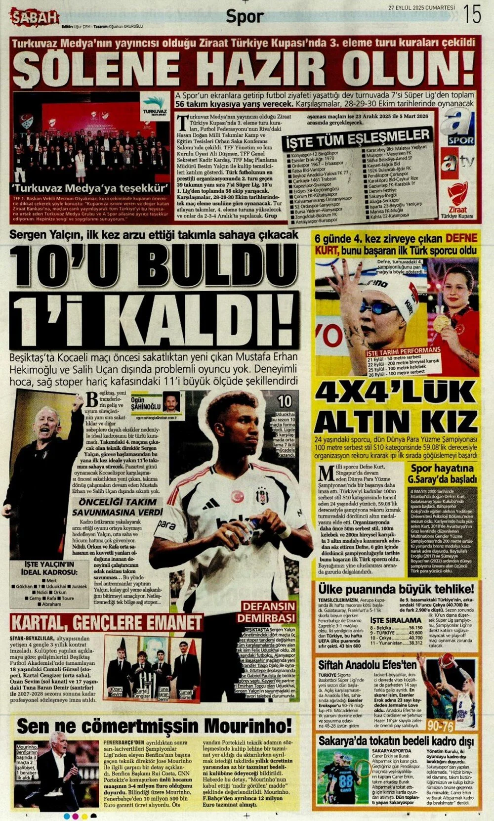 "Aslan'ın 7. harikası" | Günün spor manşetleri