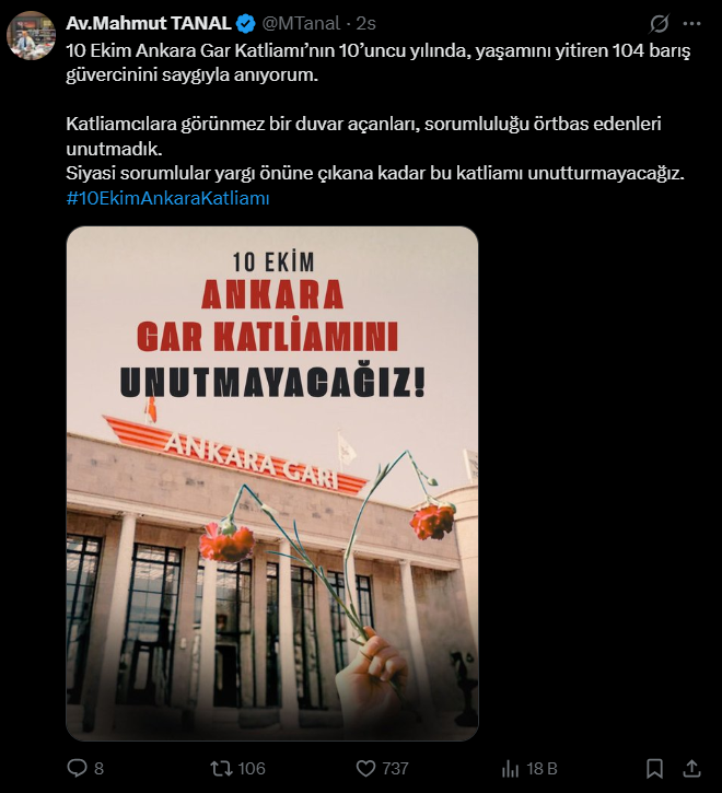 CHP İstanbul Milletvekili Mahmut Tanal