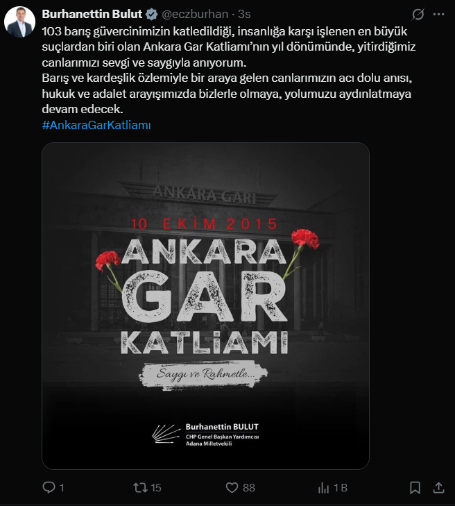 CHP Halkla İlişkiler ve Medyayla İlişkilerden Sorumlu Genel Başkan Yardımcısı Burhanettin Bulut