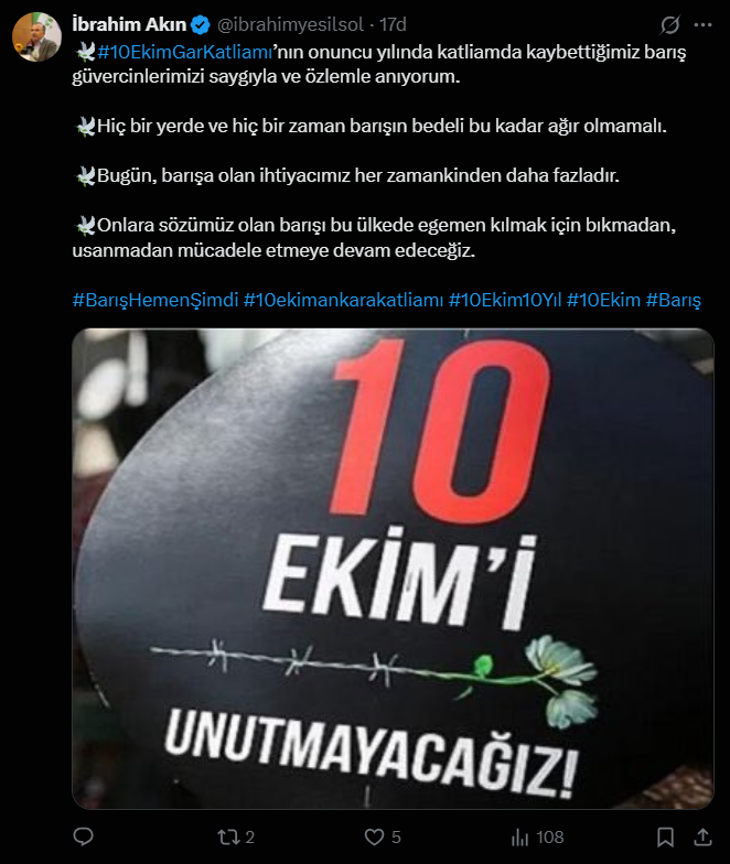 DEM Parti İzmir Milletvekili İbrahim Akın