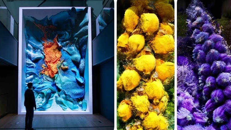 Refik Anadol'un "Türkiye-Flora" eseri İstanbul'da sanatseverlerle buluştu