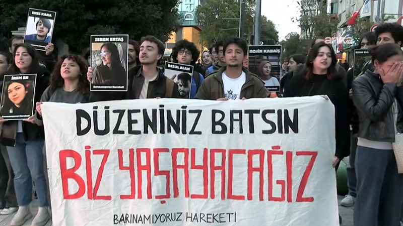 Geçen sene Aydın’da KYK yurdunda asansör faciasında ölen Zeren Ertaş için Kadıköy'de eylem: Bu devlete hakkımı helal etmiyorum