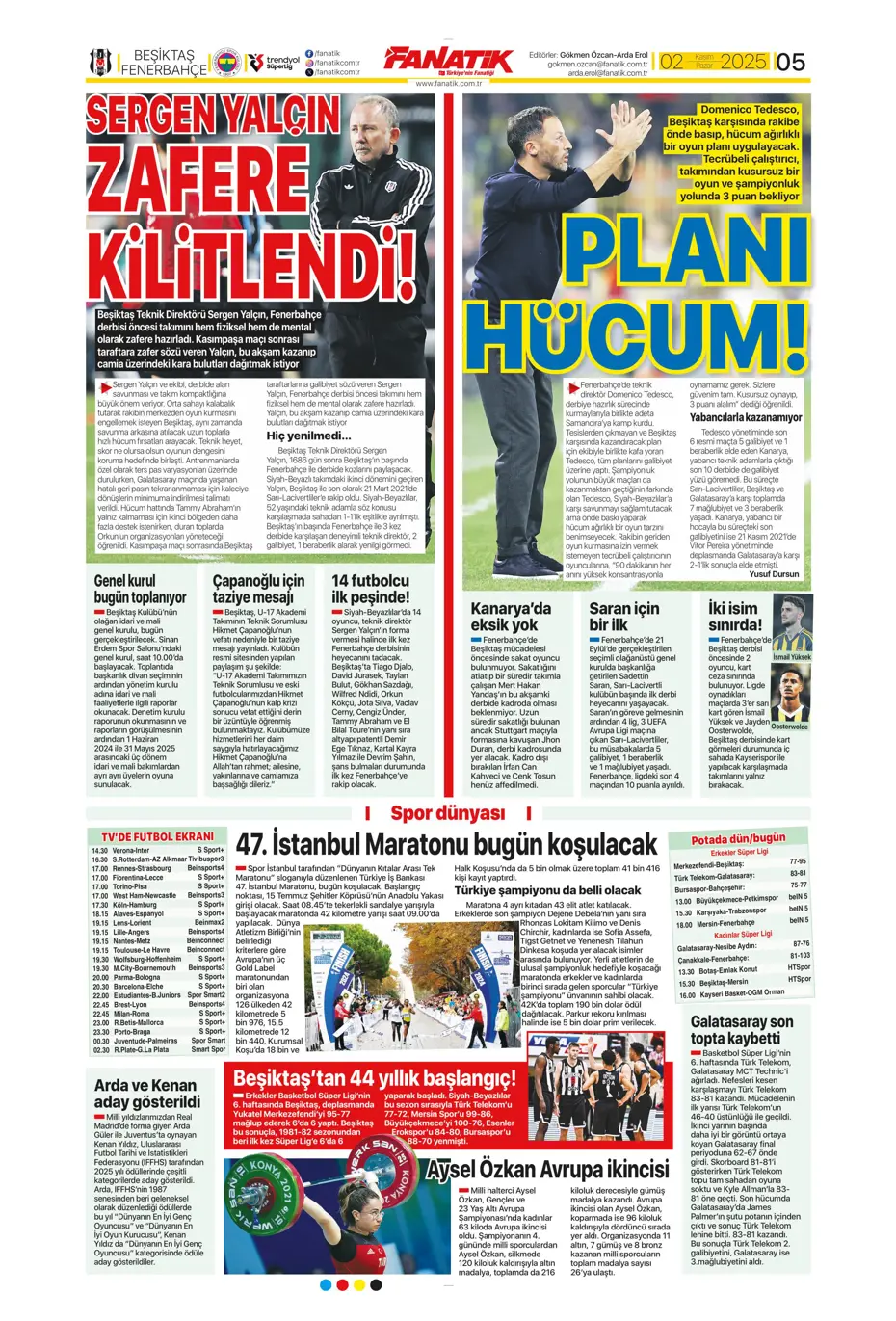 "Aslan Fırtına'da boşa kürek çekti"  | Günün spor manşetleri
