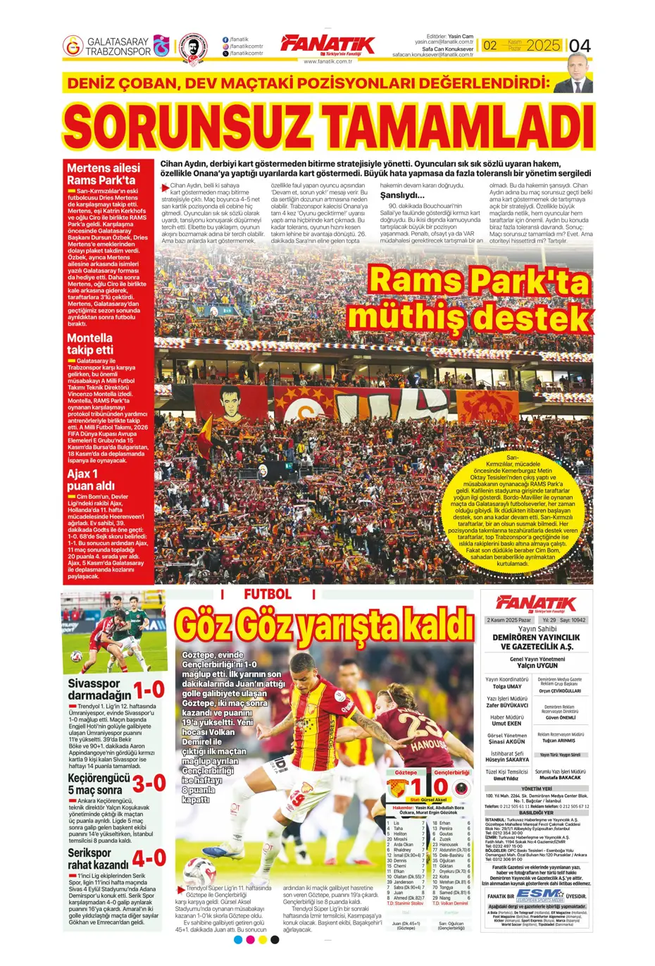 "Aslan Fırtına'da boşa kürek çekti"  | Günün spor manşetleri