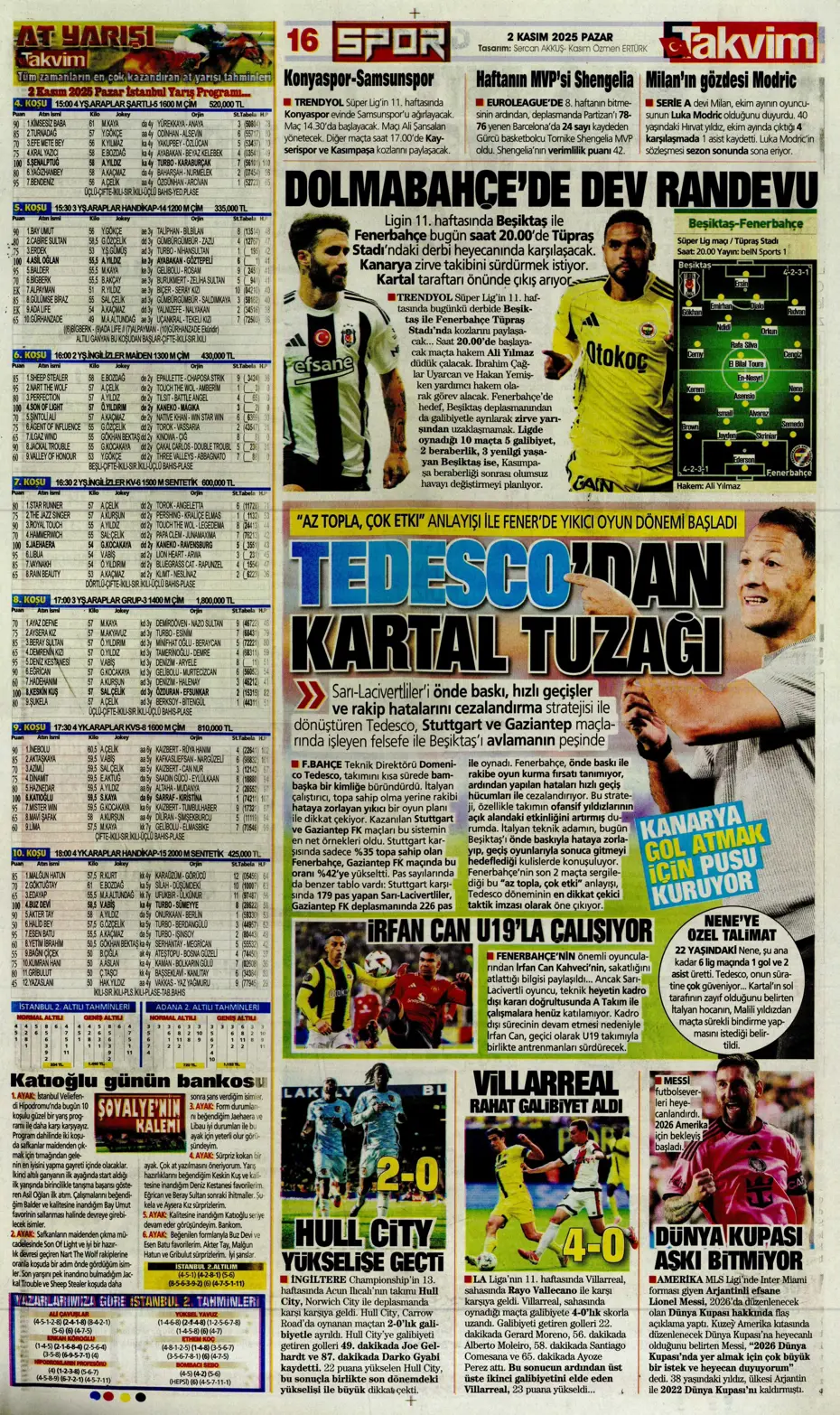 "Aslan Fırtına'da boşa kürek çekti"  | Günün spor manşetleri