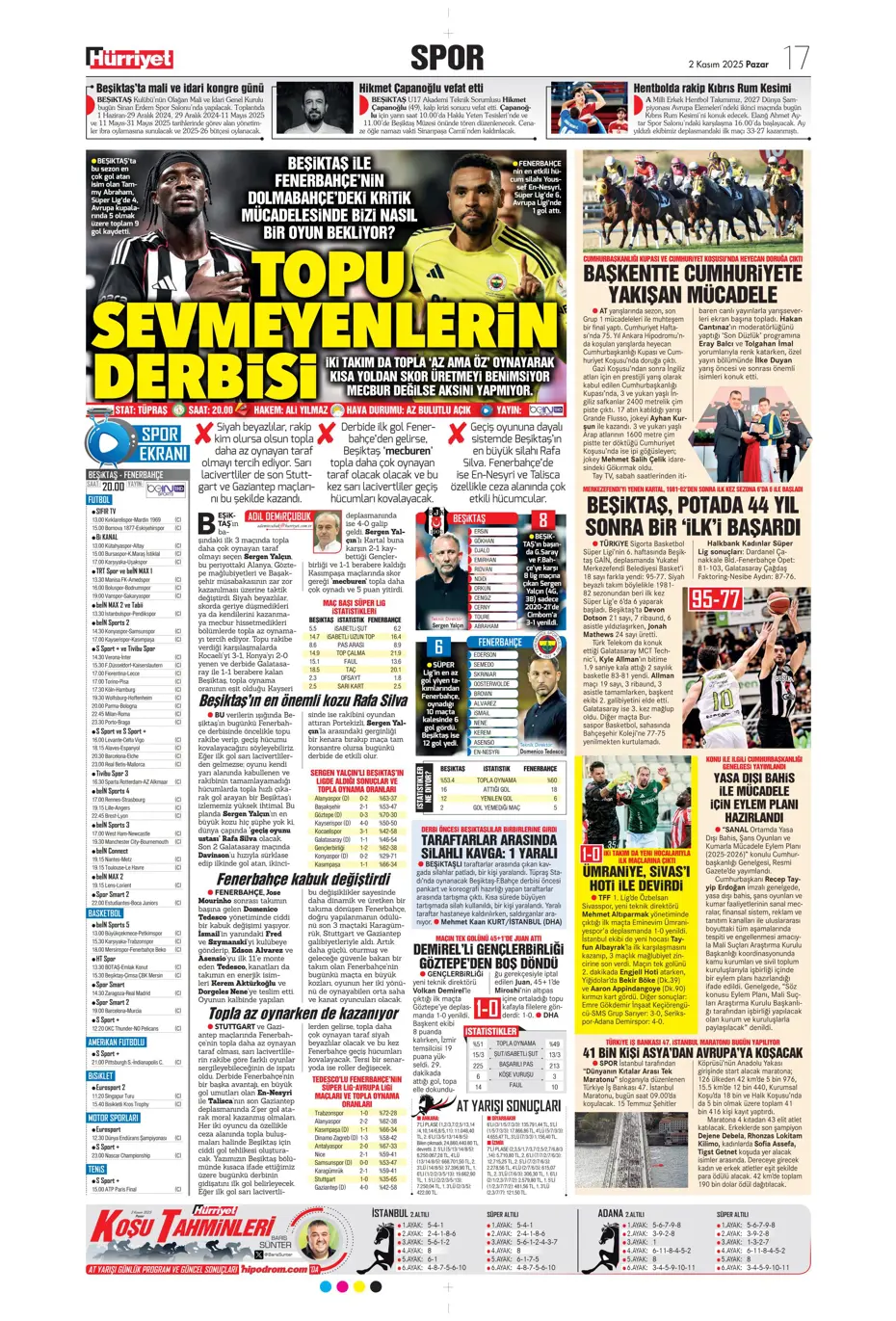"Aslan Fırtına'da boşa kürek çekti"  | Günün spor manşetleri