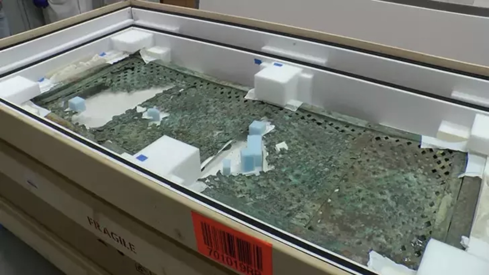 2 bin 600 yıllık bronz ölüm yatağı Kline'nin restore edilmiş hali ilk kez görüntülendi