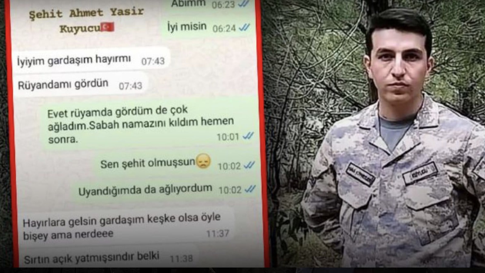 Azerbaycan-Gürcistan sınırında düşen Türk askeri kargo uçağında şehit olan Kuyucu'nun son mesajı: Rüyamda şehit olduğunu gördüm, çok ağladım