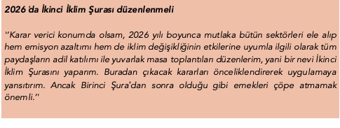 2026’da İkinci İklim Şurası düzenlenmeli…