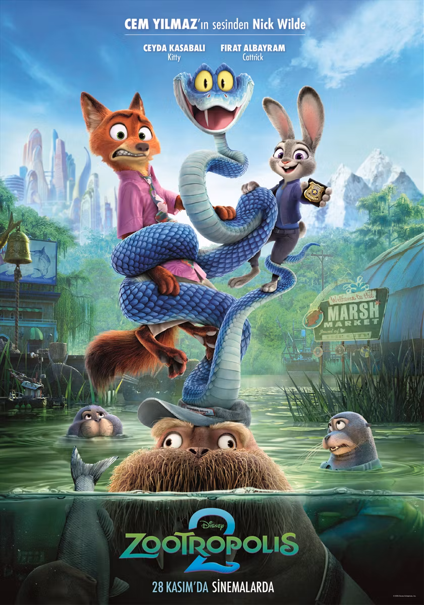 Zootropolis 2 | Film, hayvanlar şehrini kurtardıktan sonra kolluk kuvvetlerinde ortak olan Judy ve Nick'in, daha önce hiç görülmedik bir şekilde Zootropolis'e bir yılanın gelmesini araştırmakla görevlendirmeleri sonucu başlarından geçenleri anlatıyor.