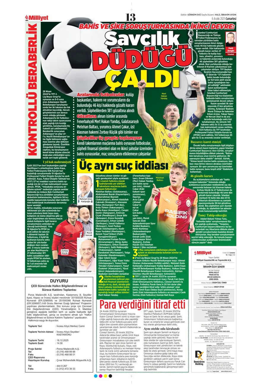 Günün spor manşetleri | Sane alev aldı - Foto Galerisi