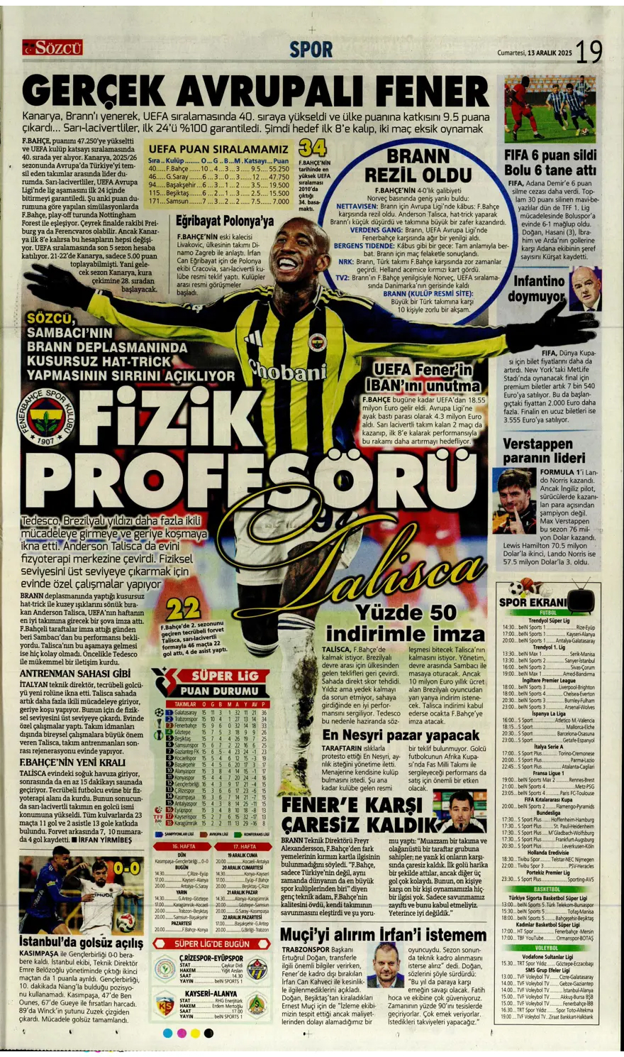 Defansa dev stoper | Günün spor manşetleri
