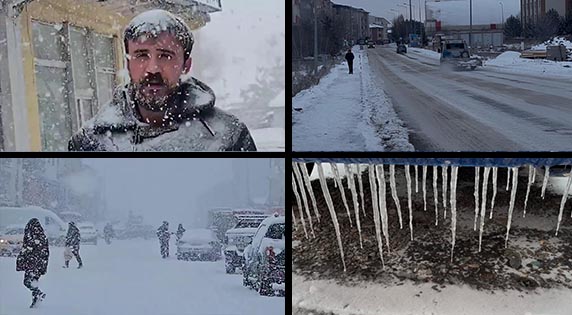 Doğu buz kesti; 2 ilçe -25 dereceyi gördü!