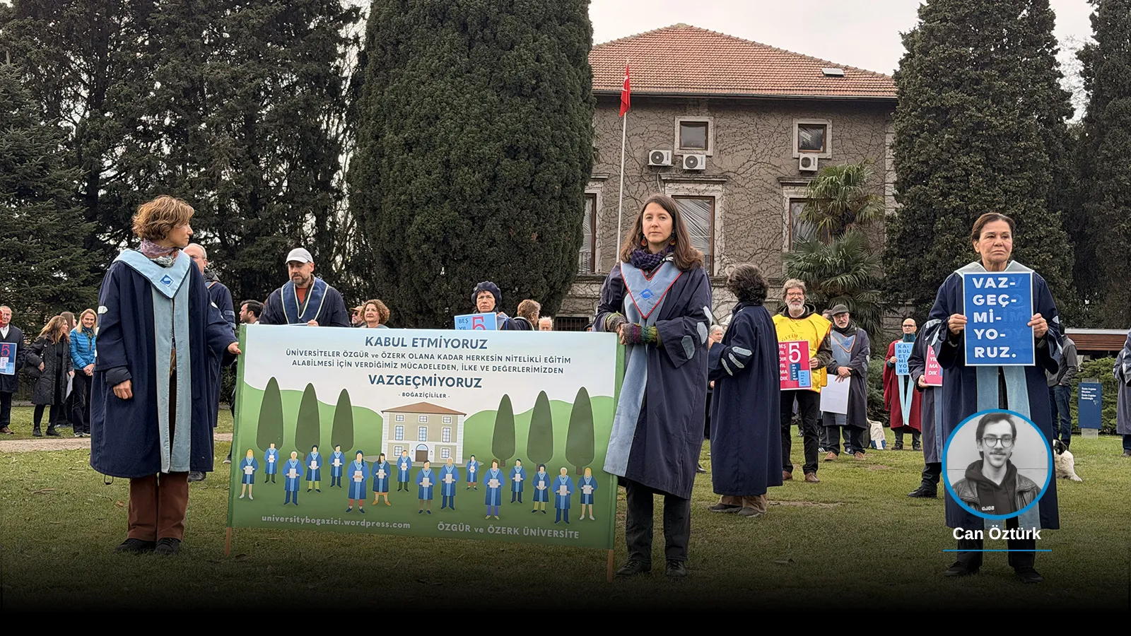 “Boğaziçi Direnişi”nin 5. yılı: Akademisyenler bir kez daha rektörlüğe sırtını döndü, milletvekilleri öğrencilerle birlikte yürüdü; “Kabul etmiyoruz, vazgeçmiyoruz”