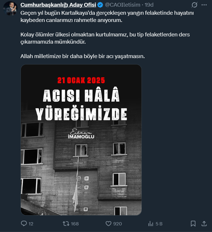 Cumhurbaşkanı Adayı Ekrem İmamoğlu