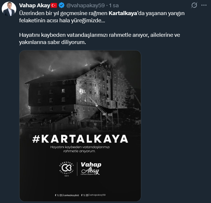 Çerkezköy Belediye Başkanı