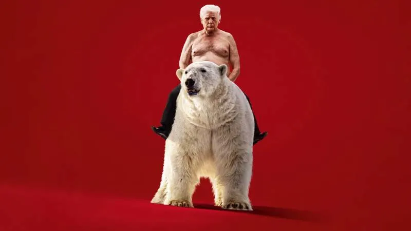 The Economist'ten çarpıcı 'Grönland' kapağı: Trump, kutup ayısı üstünde!