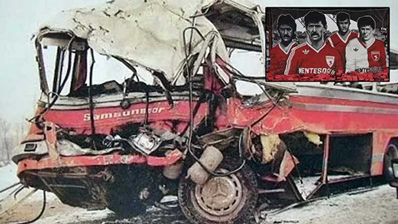 Samsunspor kafilesinin 37 yıl önce geçirdiği trafik kazasında yaşamlarını yitirenler anıldı
