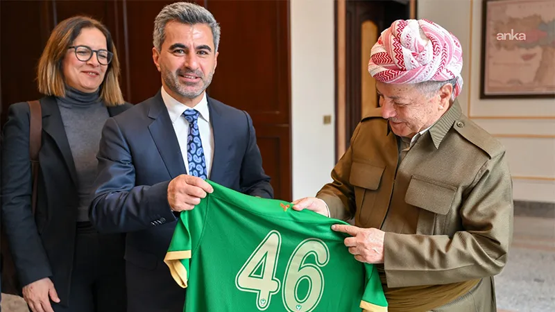 Amedspor’dan Mesud Barzani’ye ziyaret