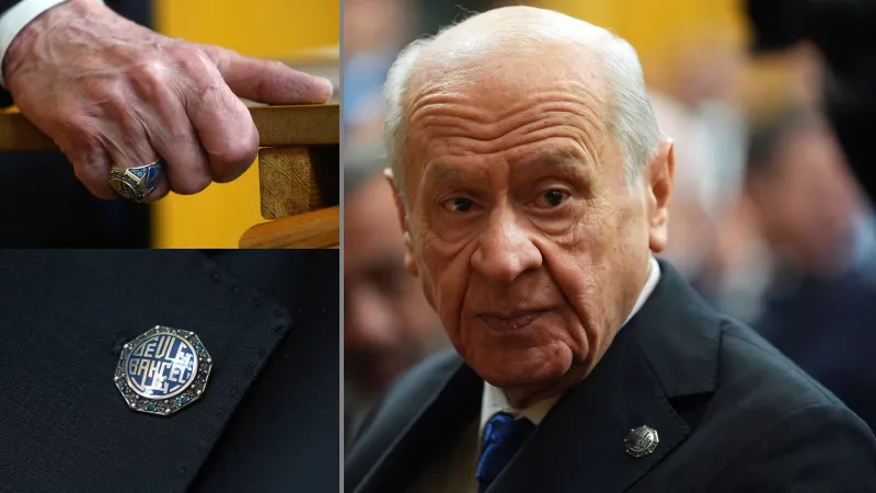 Devlet Bahçeli'den dikkat çeken yüzük ve rozet