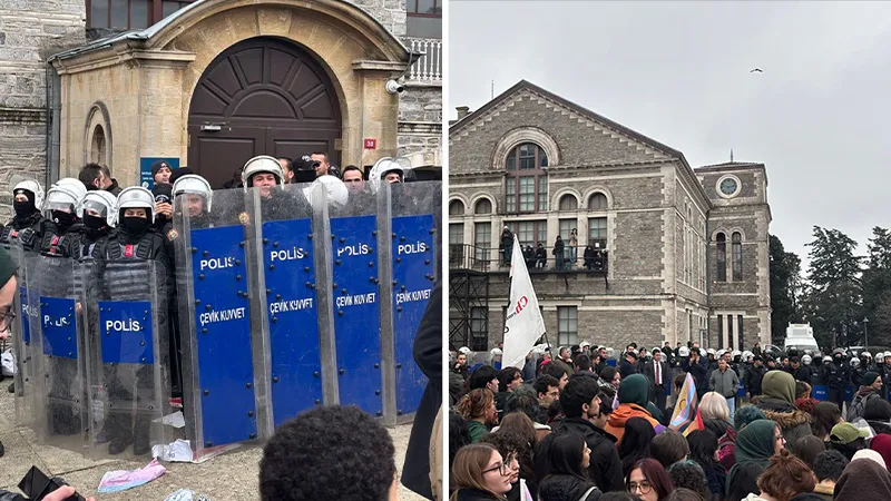 'Kulüp odası krizi': Boğaziçi Üniversitesi’nde kampüse çevik kuvvet girdi, öğrencilere biber gazıyla müdahale edildi