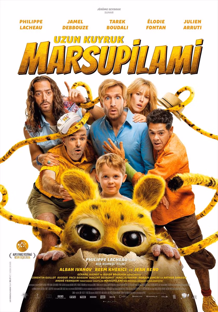 <p><strong>Uzun Kuyruk Marsupilami</strong></p>
<p>Küçük ama yaramaz misafir, gemide kısa sürede büyük bir karmaşaya yol açar. Bu çılgın yolculuk boyunca David ve ailesi, peş peşe yaşanan komik ve tehlikeli olayların ortasında kalırken, kaybettiklerini sandıkları aile bağlarının değerini yeniden keşfeder.</p>