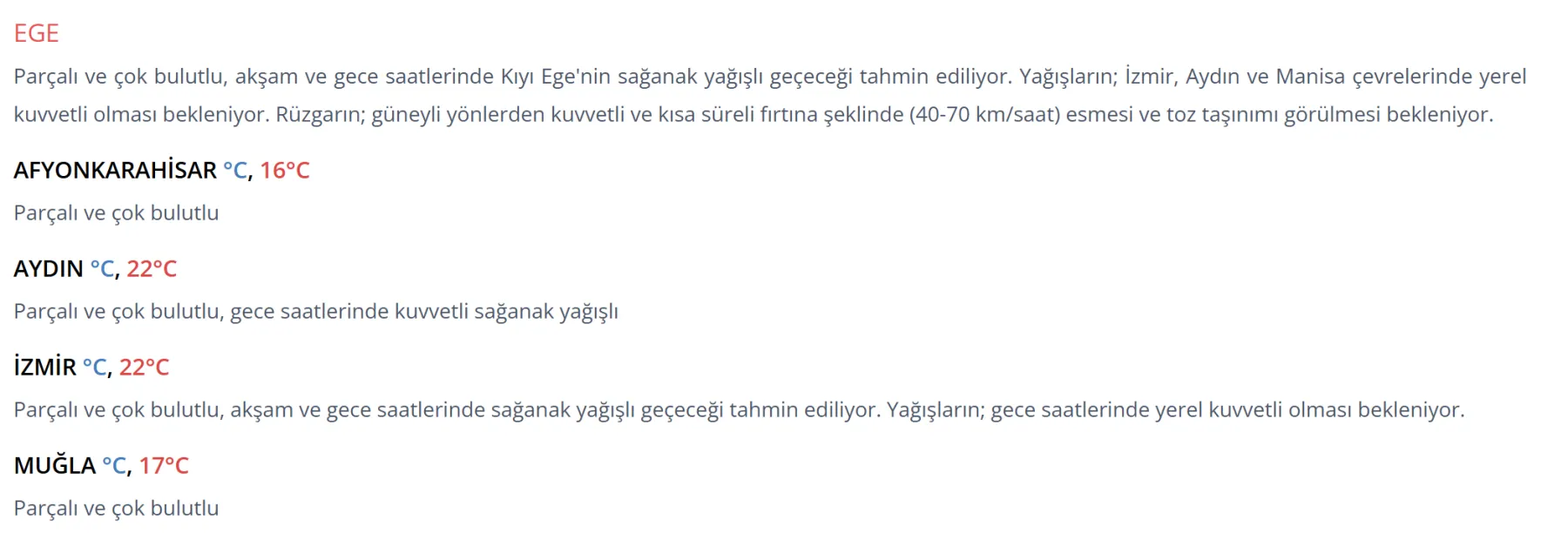 <p>15 Şubat 2026 B&ouml;lgelerde Hava Durumu</p>