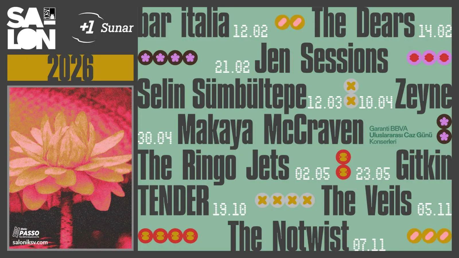 Yeni sezon 12 Şubat’ta başlıyor: Salon İKSV, bar italia, The Dears ve Jen Sessions’ı ağırlayacak