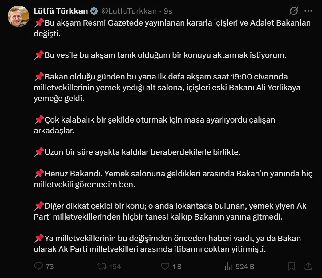 <p>Akın G&uuml;rlek'in Adalet Bakanı, Mustafa &Ccedil;ift&ccedil;i'nin İ&ccedil;işleri Bakanı olarak atanmasına tepkiler</p>