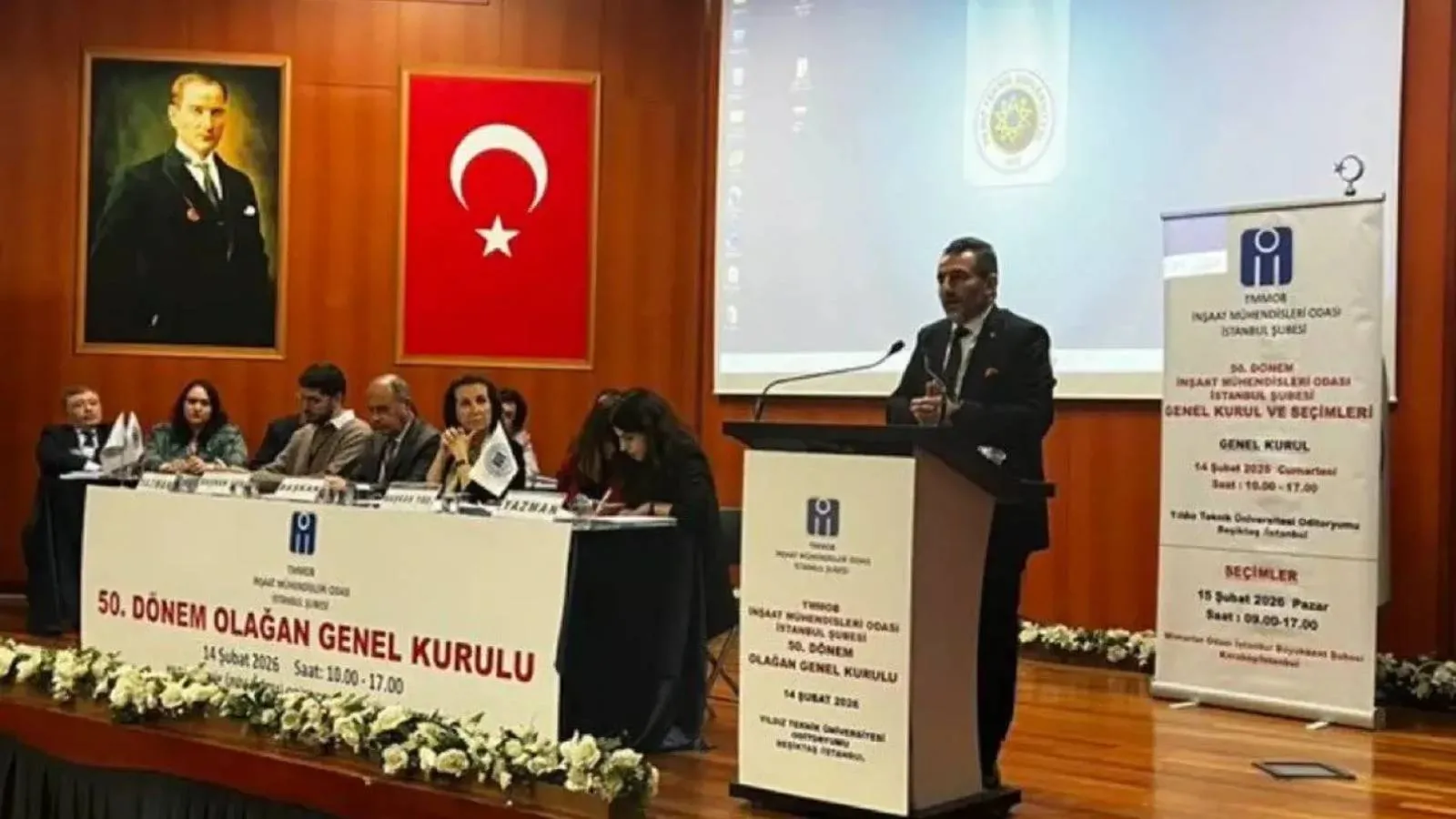 İnşaat Mühendisleri Odası İstanbul Şube'de 42 yıl sonra değişim, tekbir sesleri yükseldi
