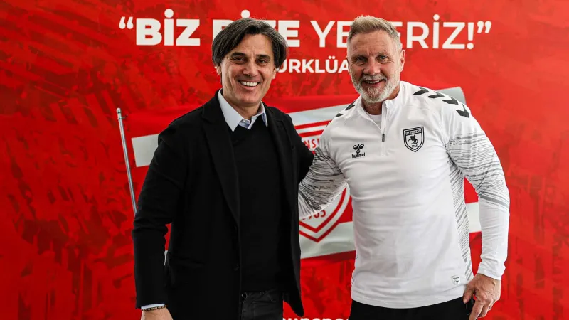 A Milli Takım Teknik Direktörü Montella, Samsunspor’u ziyaret etti