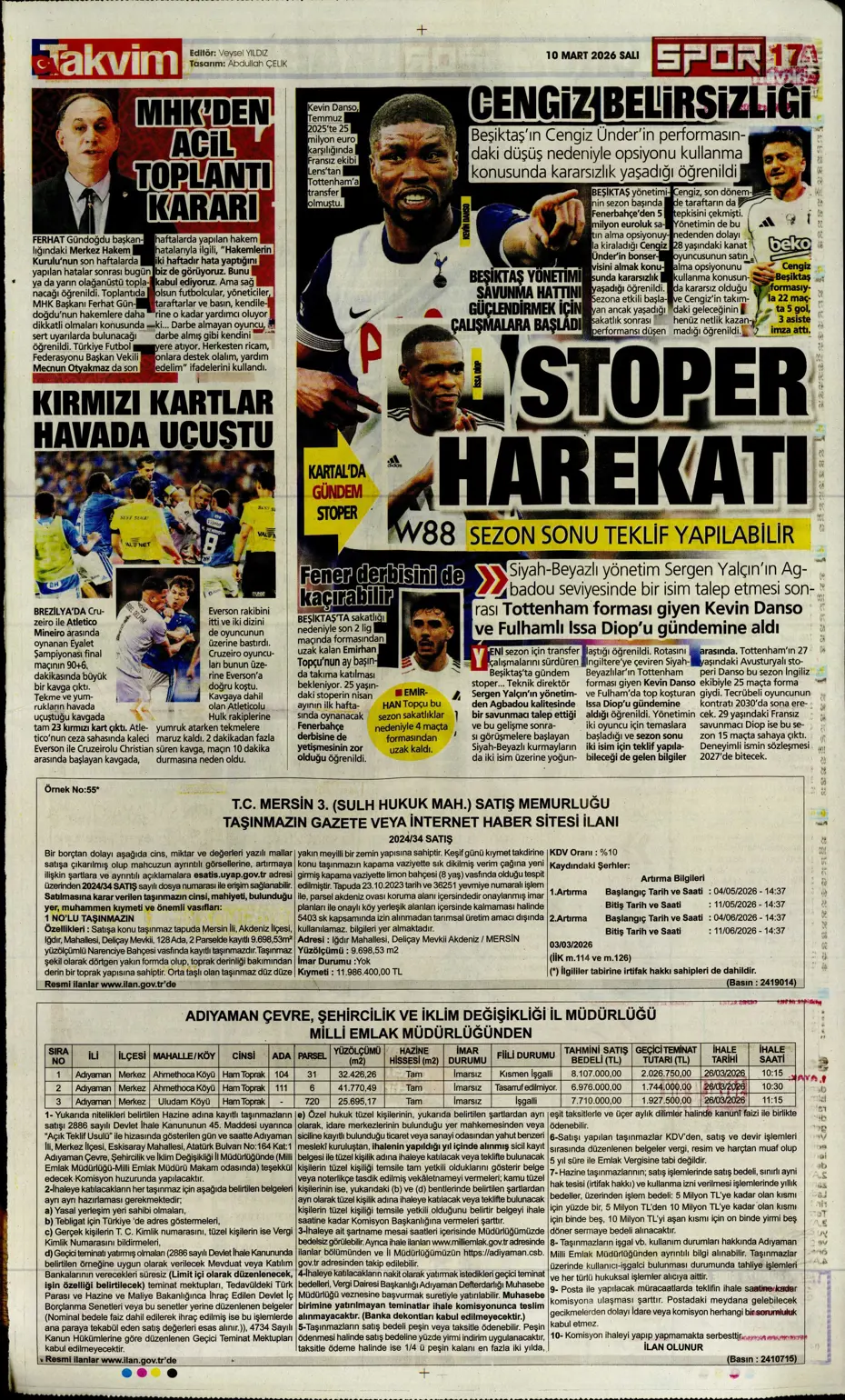 "Tedesco'nun eleştirdiği 5 Fenerbahçeli"  | Günün spor manşetleri