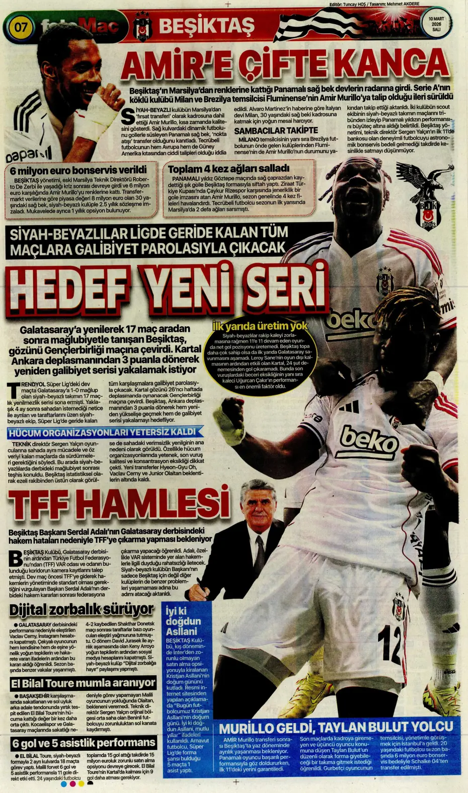 "Tedesco'nun eleştirdiği 5 Fenerbahçeli"  | Günün spor manşetleri