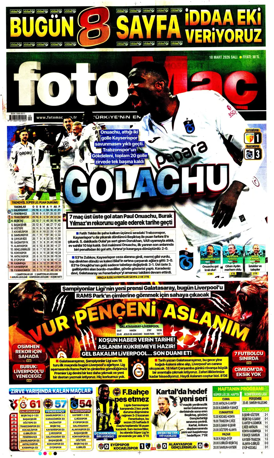 "Tedesco'nun eleştirdiği 5 Fenerbahçeli"  | Günün spor manşetleri