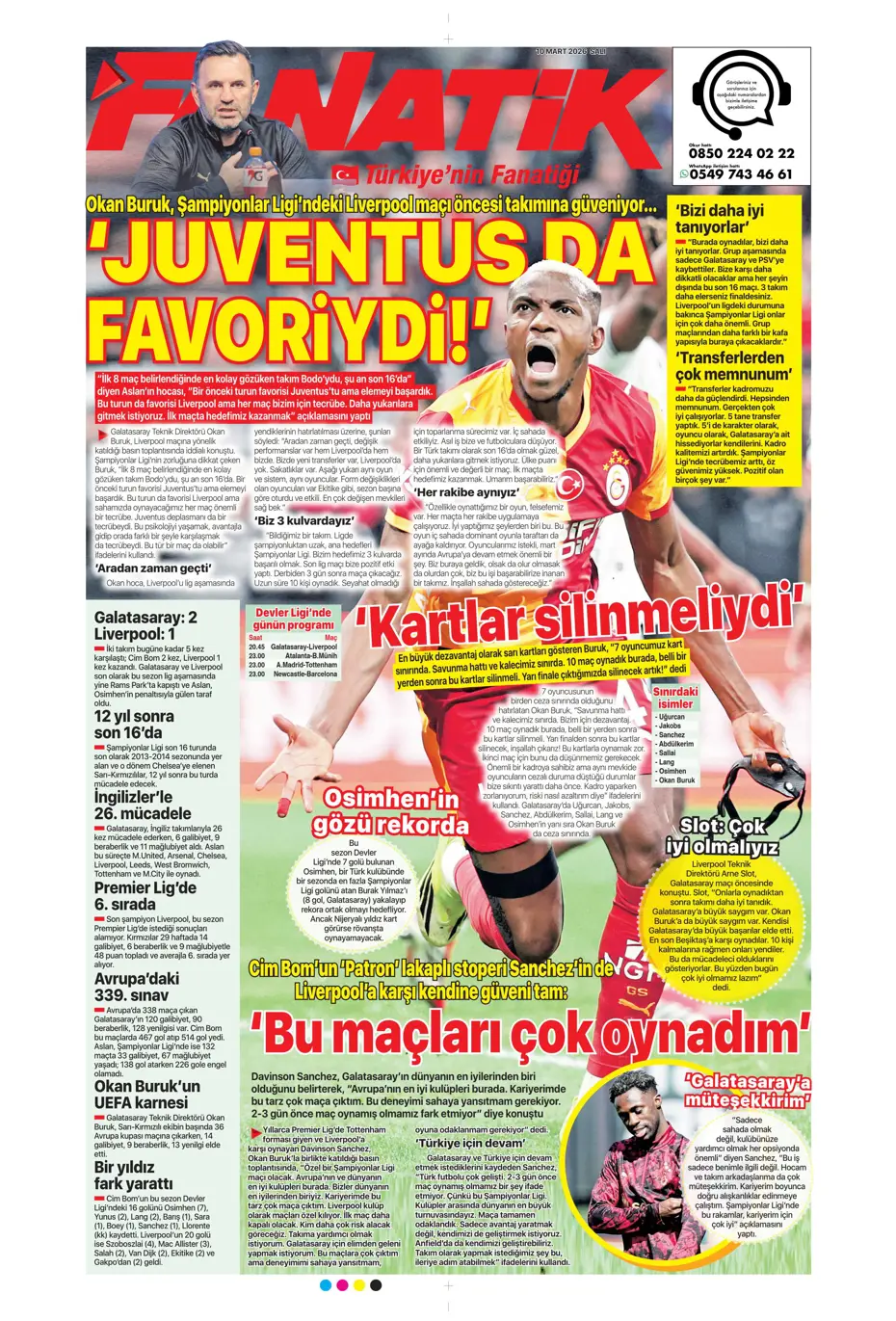 "Tedesco'nun eleştirdiği 5 Fenerbahçeli"  | Günün spor manşetleri