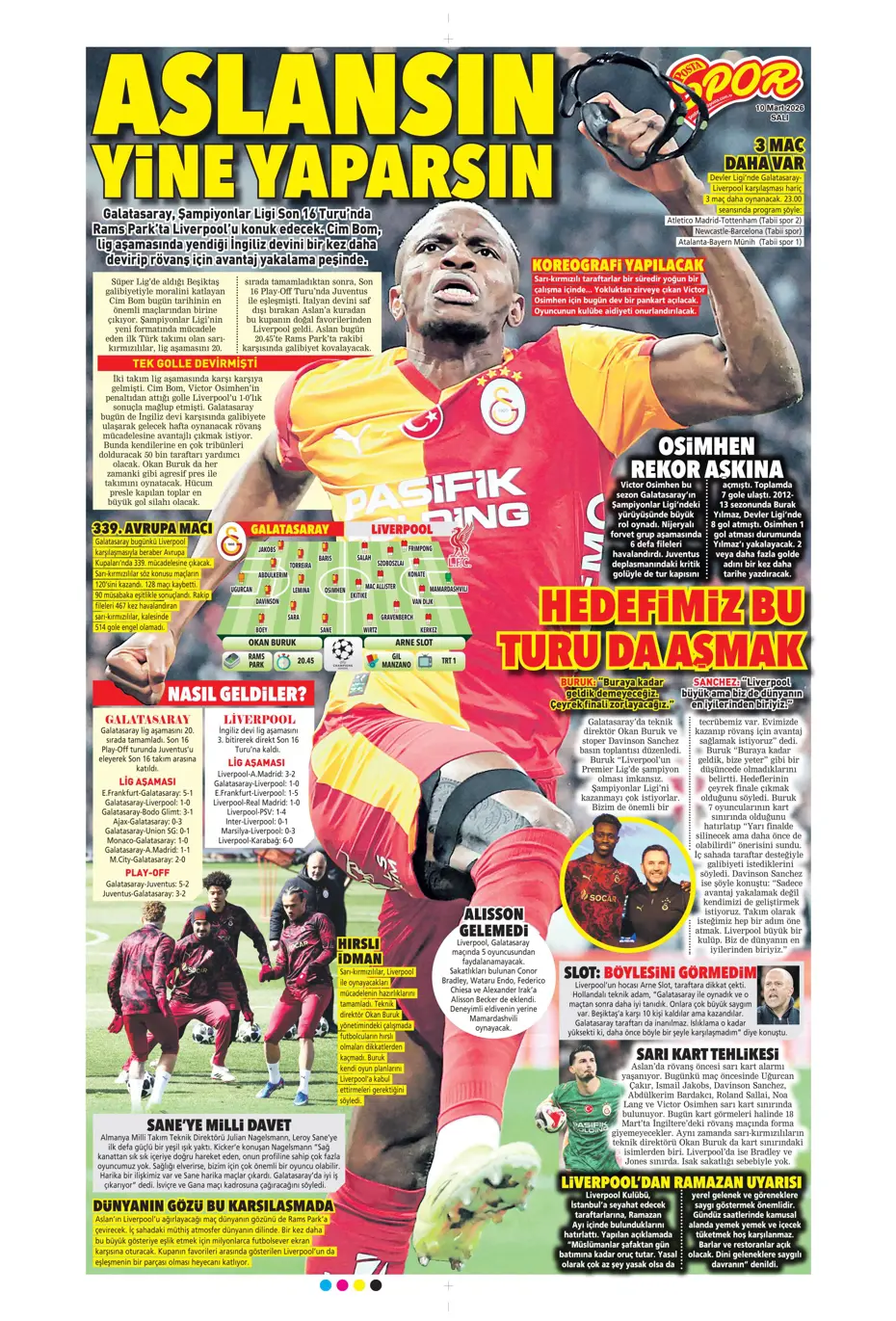 "Tedesco'nun eleştirdiği 5 Fenerbahçeli"  | Günün spor manşetleri