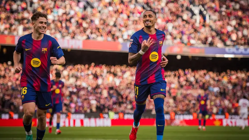 Barcelona'dan 5 gollü galibiyet, Raphinha şov yaptı