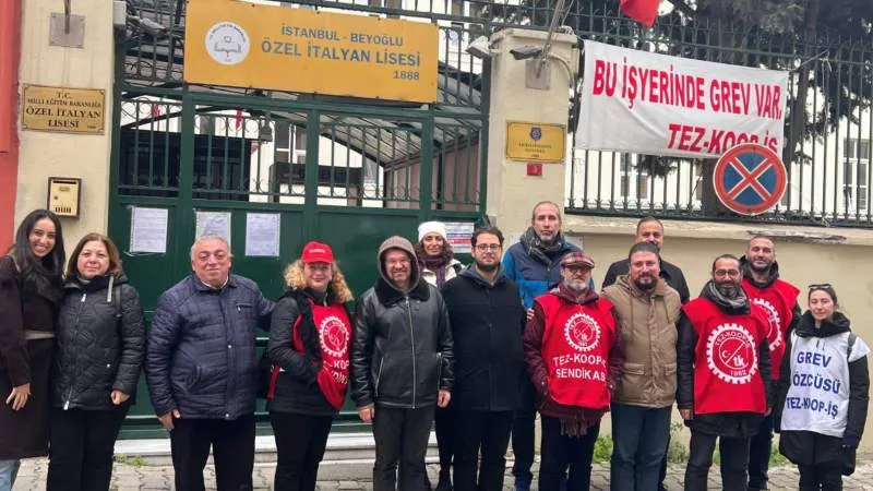 Özel İtalyan Lisesi öğretmenlerinin grev kırıcılar ile mücadelesi