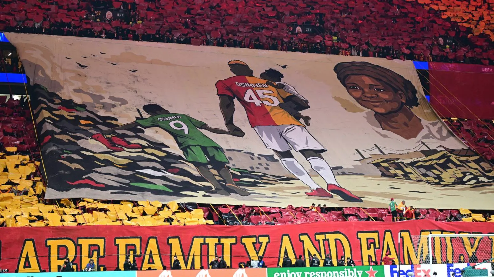 Galatasaray taraftarının Osimhen koreografisi dünya gündeminde: Ballon d'Or'dan duygusal paylaşım
