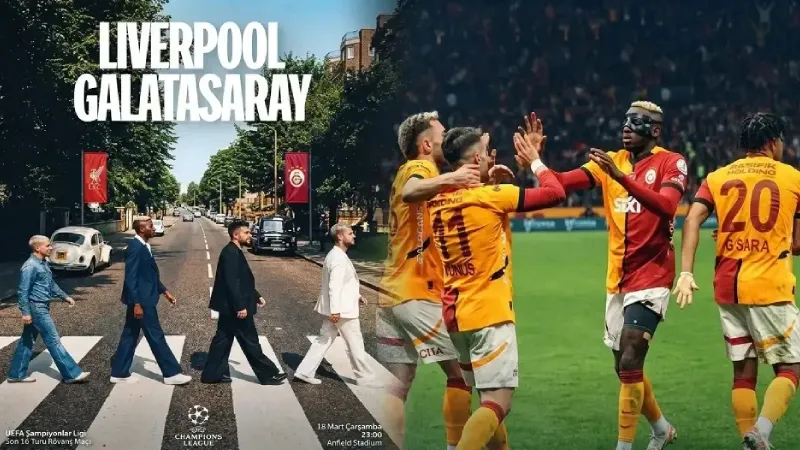 Galatasaray'dan Liverpool maçı öncesi 'The Beatles' temalı paylaşım