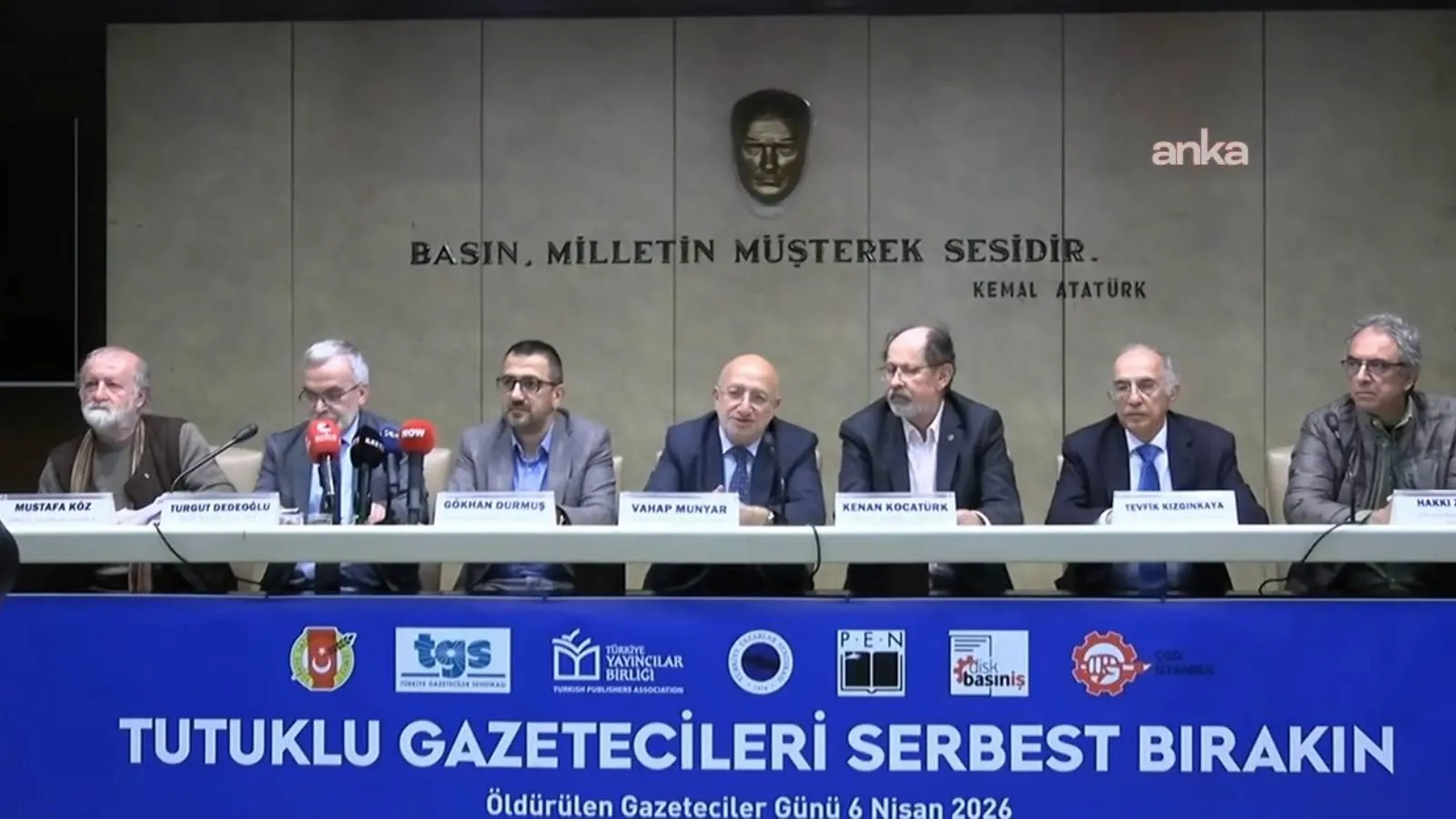 TGC, TGS, TÜRKYAYBİR, TYS, PEN Türkiye, DİSK Basın-İş ve ÇGD: Tutuklu gazeteciler serbest bırakılmalıdır; halkın haber alma hakkı önündeki engeller kaldırılmalıdır