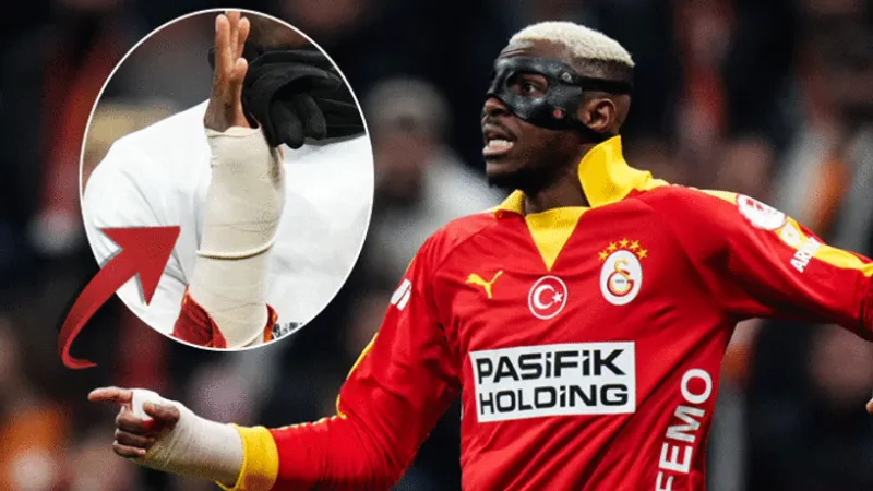 Fenerbahçe'den TFF'ye Osimhen başvurusu: "Koruyucu materyal rakip oyuncuların sağlığını tehdit ediyor"