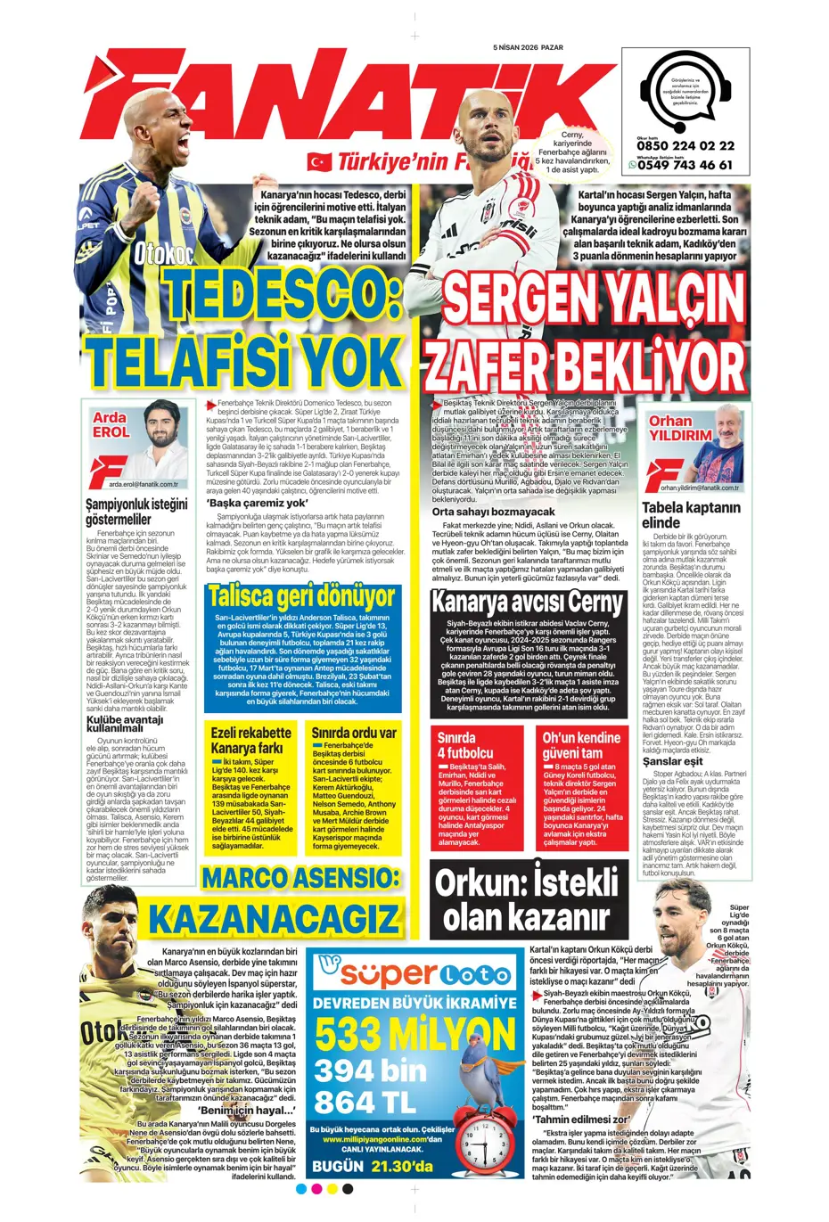 "Fırtına zirveyi karıştırdı" | Günün spor manşetleri