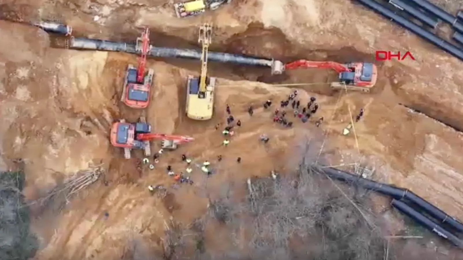 Doğal gaz çalışması sırasında toprak altında kalan işçi hayatını kaybetti